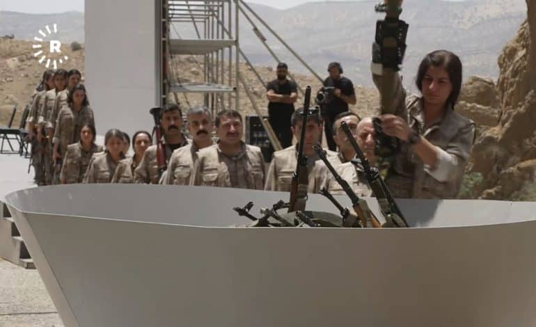 pkk beginnt symbolische waffenniederlegung
